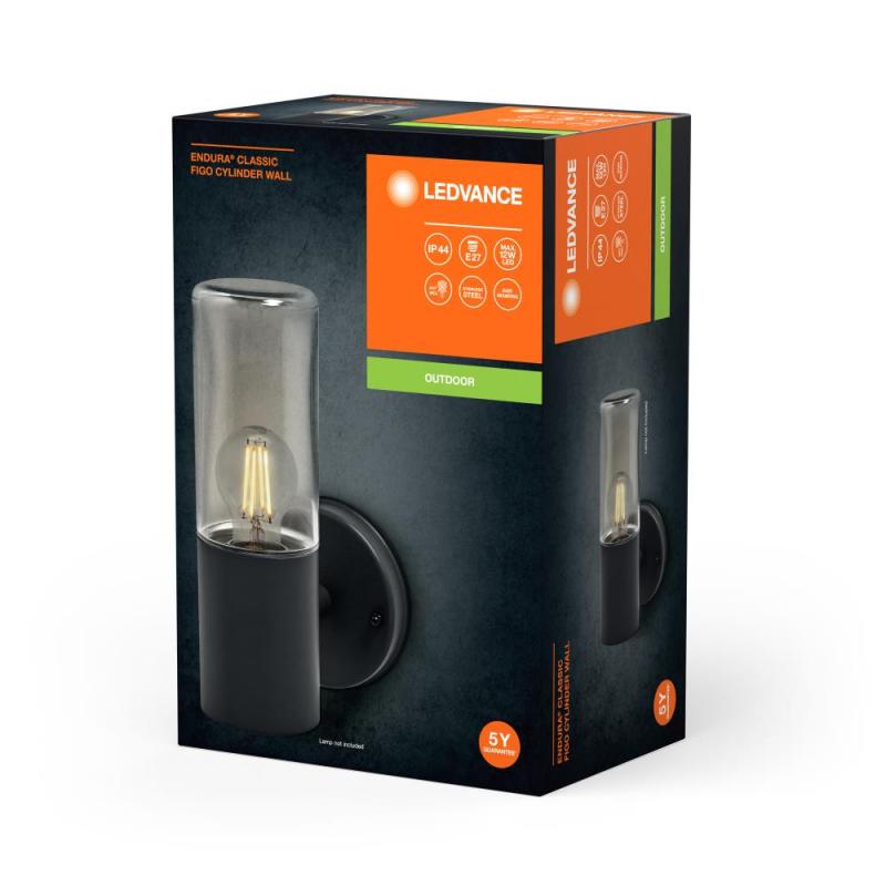 Ledvance Außenwandleuchte Endura Classic Figo Cylinder in Dunkelgrau